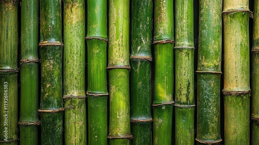 Aufkleber Lush green bamboo texture pattern creating a natural and serene background for design projects and environmental themes