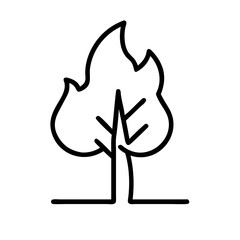 trail blaze on tree icon, trail blaze on tree line art - simple line art of trail blaze on tree, perfect for trail blaze on tree logos and icons and themed design