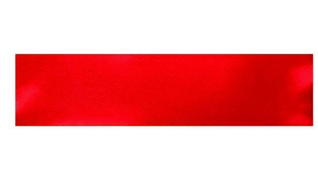 Red tape strip with realistic texture, isolated on a transparent background, flat, clean, adhesive material appearance, suitable for design, crafting, decoration, editing, wrapping, binding, repairs, 
