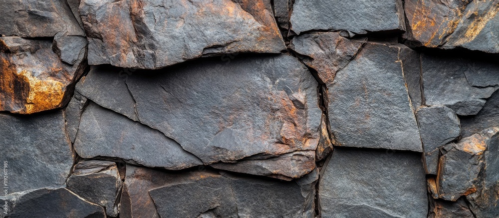 Poster textured black slate rock surface ideal for abstract backgrounds and design projects featuring grani
