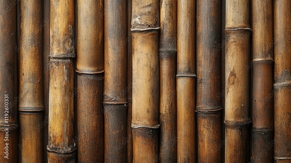 Aufkleber bamboo wall texture background providing blank space for text or graphic overlay in natural earthy t