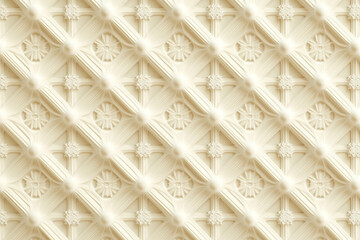 Fototapeta premium Sophisticated classical 3d pattern. Ancient ornament. Background image. Created with Generative AI technology.