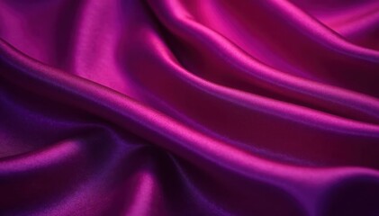 Obraz premium Deep plum silk charmeuse, rich folds, matte finish, purple, smooth