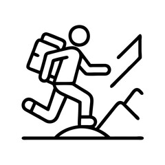 adventure icon icon, adventure icon line art - simple line art of adventure icon, perfect for adventure icon logos and icons and themed design