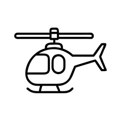 helicopter tour icon, helicopter tour line art - simple line art of helicopter tour, perfect for helicopter tour logos and icons and themed design