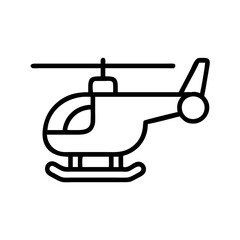 helicopter tour icon, helicopter tour line art - simple line art of helicopter tour, perfect for helicopter tour logos and icons and themed design