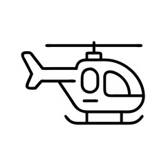 helicopter tour icon, helicopter tour line art - simple line art of helicopter tour, perfect for helicopter tour logos and icons and themed design