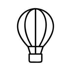 Obraz premium hot air balloon icon, hot air balloon line art - simple line art of hot air balloon, perfect for hot air balloon logos and icons and themed design