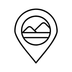 local souvenir icon, local souvenir line art - simple line art of local souvenir, perfect for local souvenir logos and icons and themed design