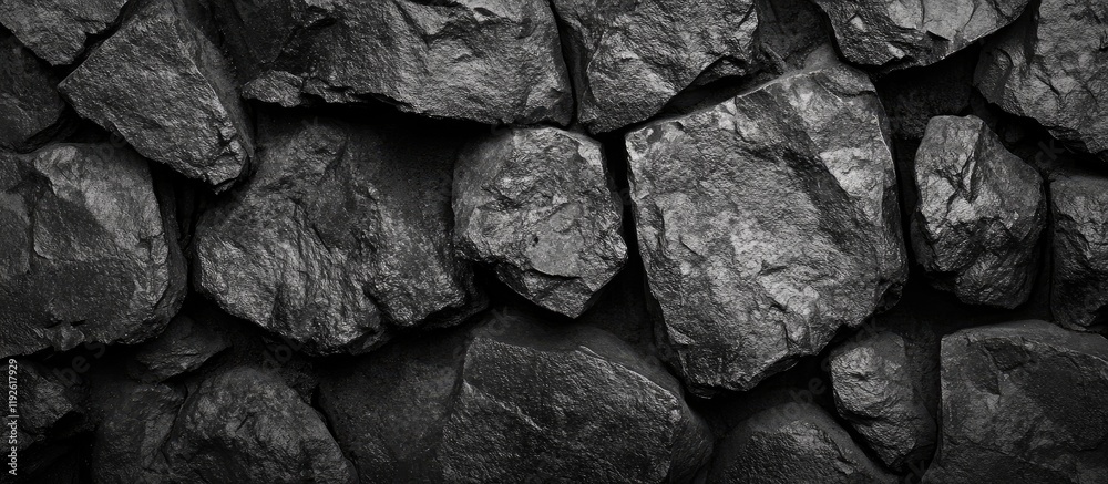 Aufkleber Black stone surface texture background with empty space for text ideal for branding or product placement in design projects