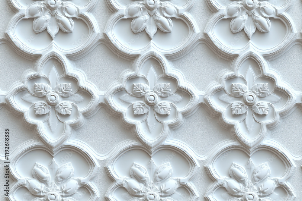 Poster sophisticated classical 3d pattern. ancient ornament. background image. created with generative ai t