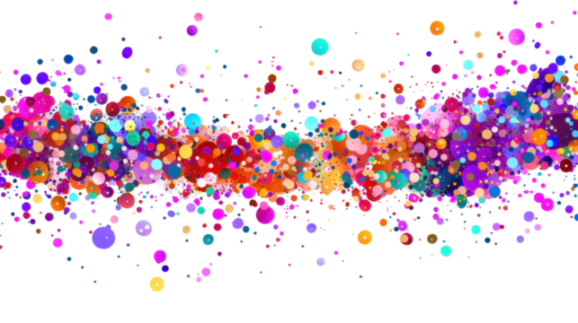 Abstract Colorful Circles Graphic Design