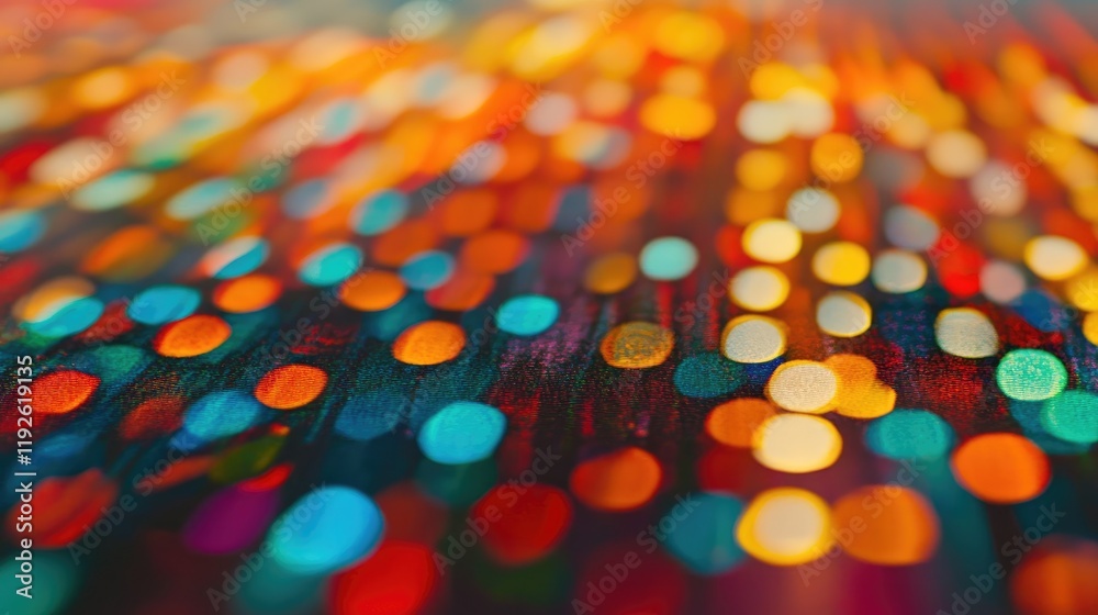 Poster colorful bokeh light background abstract vibrant defocused dots for creative designs and visuals