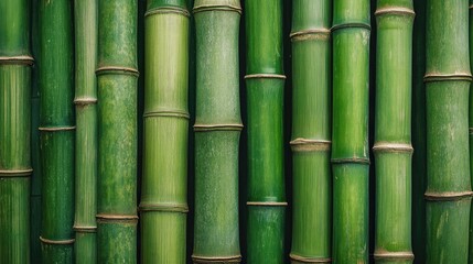 Green bamboo stalks texture background natural fresh eco-friendly design