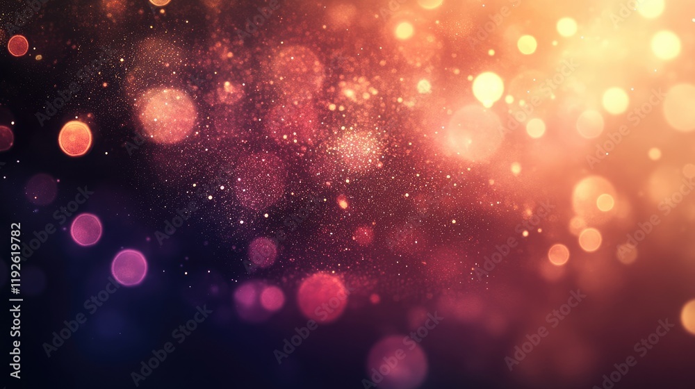 Leinwandbilder Colorful bokeh lights background texture creating a vibrant and dreamy atmosphere for design and artistic projects