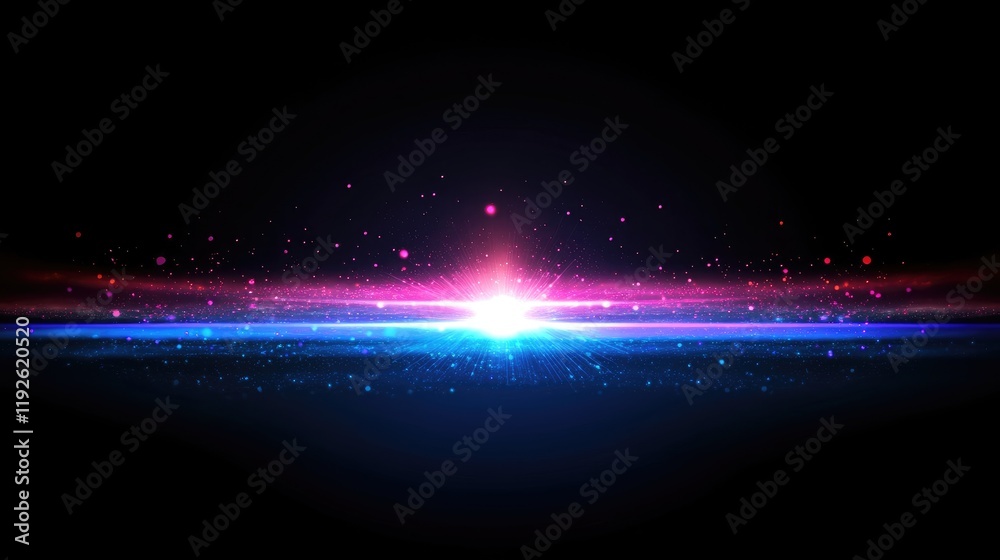 Aufkleber Abstract bokeh lights with shimmering blur effect against a dark background to enhance visual depth and atmosphere in design projects