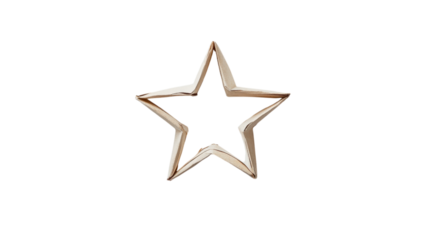 Elegant Gold Star Design - Modern Geometric Graphic
