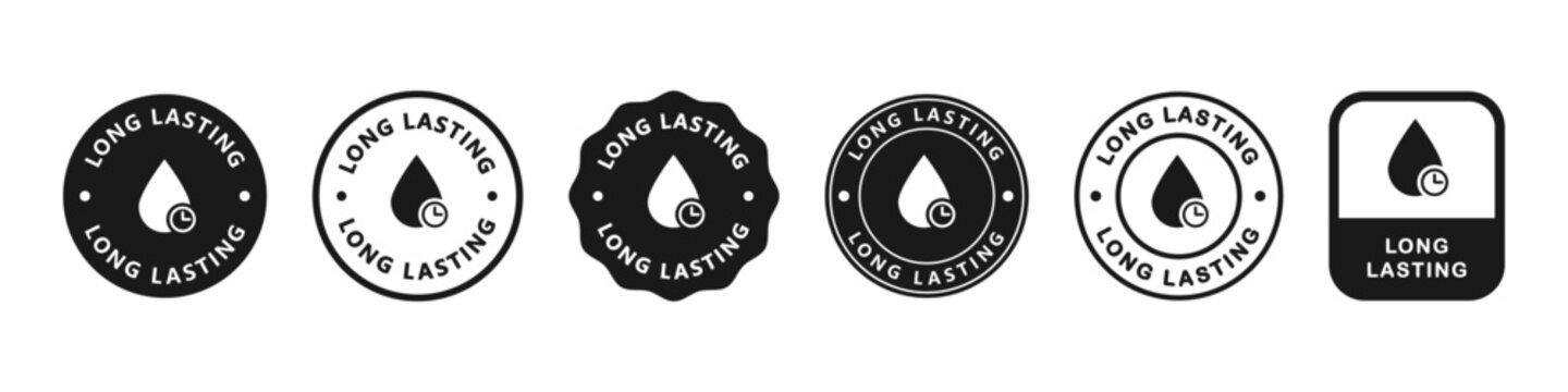 Long lasting icon. Long durable air freshness product symbol. Fresh Aroma accumulator material surface vector. Wet sustain effect sign.