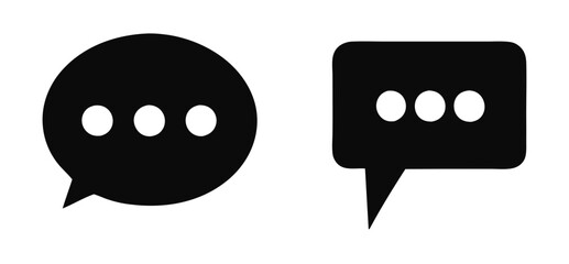 Chat bubbles icon vector.