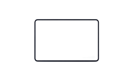 Blank Digital Screen - Minimalist Technology Illustration