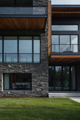 Modern Stone House Exterior: Contemporary Architecture Design