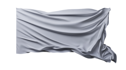 Elegant Draped Fabric in a Stunning Gray Shade