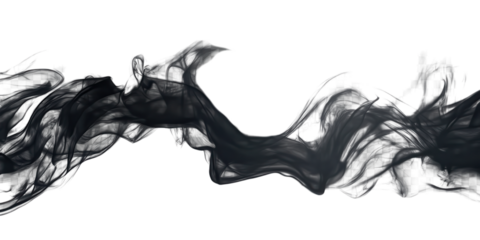 Abstract Black Smoke Design Graphic