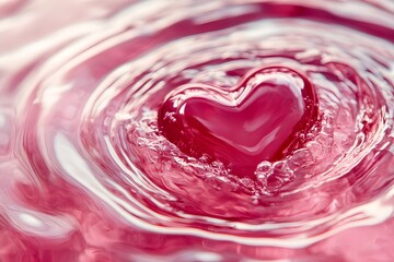The shape of a love heart, Generative AI	
