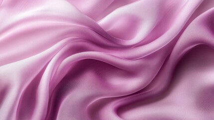 Draped Lavender Silk Fabric Showing Soft Texture