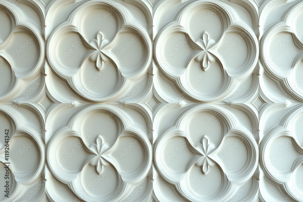 Poster sophisticated classical 3d pattern. ancient ornament. background image. created with generative ai t