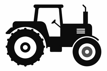 Black Tractor Icon Design