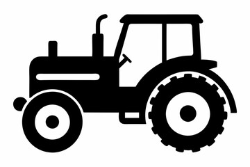 Black Tractor Icon Design