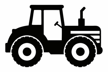Black Tractor Icon Design
