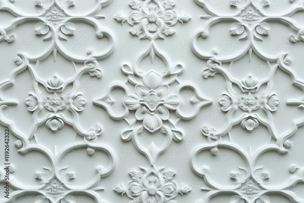 Poster sophisticated classical 3d pattern. ancient ornament. background image. created with generative ai t