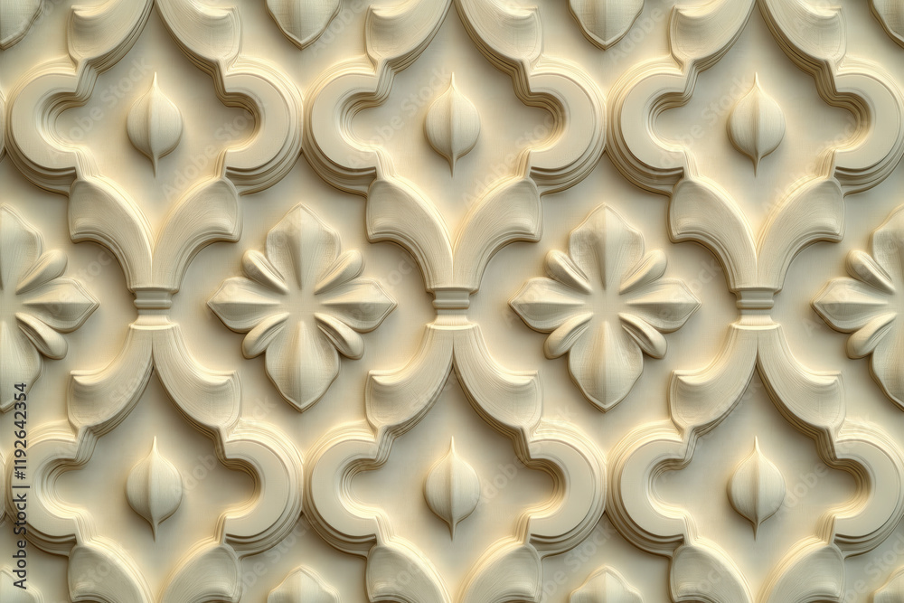 Poster sophisticated classical 3d pattern. ancient ornament. background image. created with generative ai t