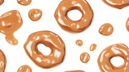 Caramel Glazed Donuts: A Sweet Visual Feast