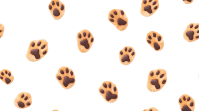 Animal Paw Prints Pattern Design