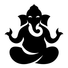 lord Ganesh logo icon Vector Illustration
