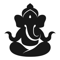 lord Ganesh logo icon Vector Illustration
