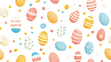 Charming Easter Egg Pattern Design for Spring Celebration