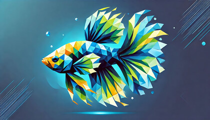 "Spectrum in Motion"
"The Abstract Fin"
"Kaleidoscopic Swimmer"
"Fragments of the Sea"
"Luminous Aquatics