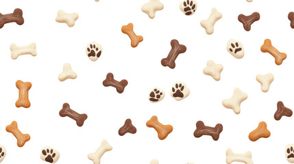 Dog Treats Pattern - Delicious Pet Food