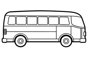 City Bus Line Drawing