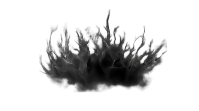 Abstract Ink Splatter Art - A Striking Black and White Design