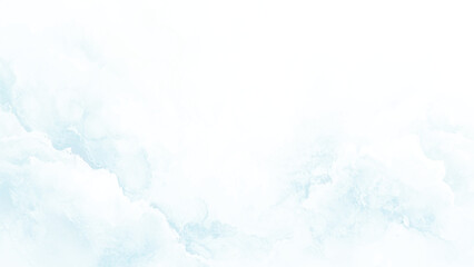 Blue light watercolor background, texture paper. Light sky blue watercolor background. Aquarelle paint paper textured canvas element for text design, greeting card, template. Hand painted blue sky and