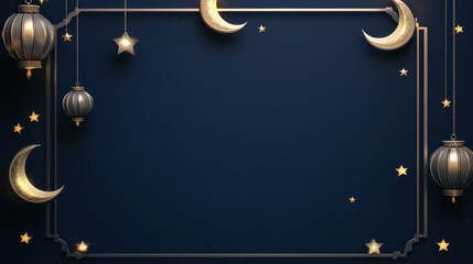 Elegant night-themed decorative background.