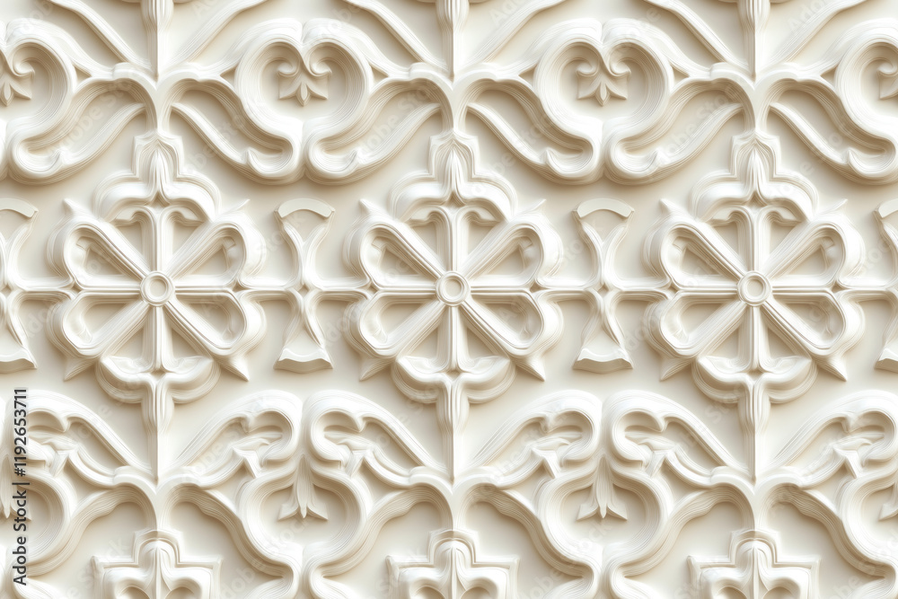 Poster sophisticated classical 3d pattern. ancient ornament. background image. created with generative ai t