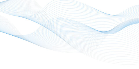 Fototapeta premium Abstract colorful wave and curve lines with technology background. Abstract frequency sound wave technology and science background. Wavy banner, template design. 