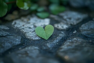 Obraz premium The shape of a love heart. Generative AI 
