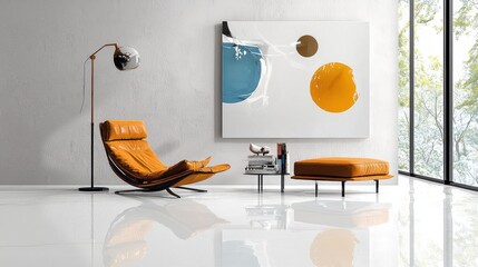 Showcasing modern living room design interior space furniture arrangement contemporary environment elegant viewpoint immaculate aesthetic for stylish living